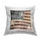 Stupell Industries Rustic Stars & Stripes Outdoor Printed Pillow
